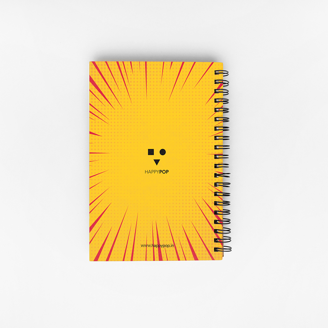 HappyPOP Superhero A5 Sketchbook back