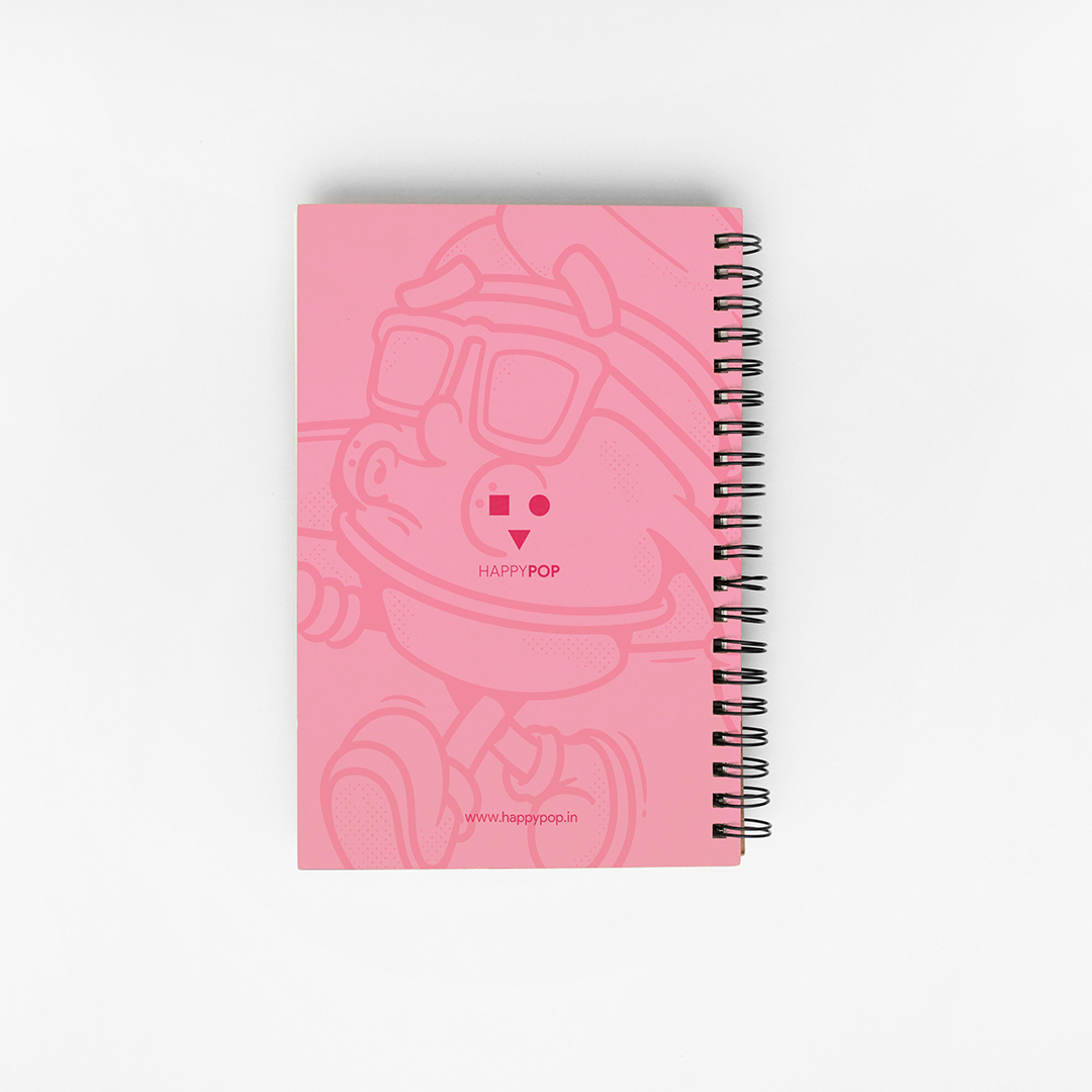 HappyPOP Icecream A5 Sketchbook back