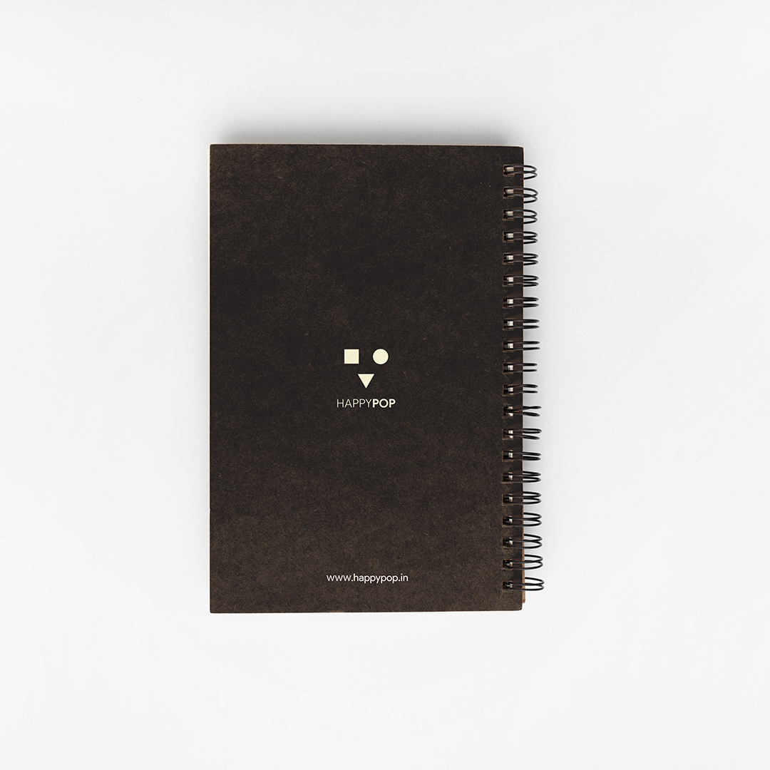 HappyPOP Feel Good Everyday A5 Sketchbook back