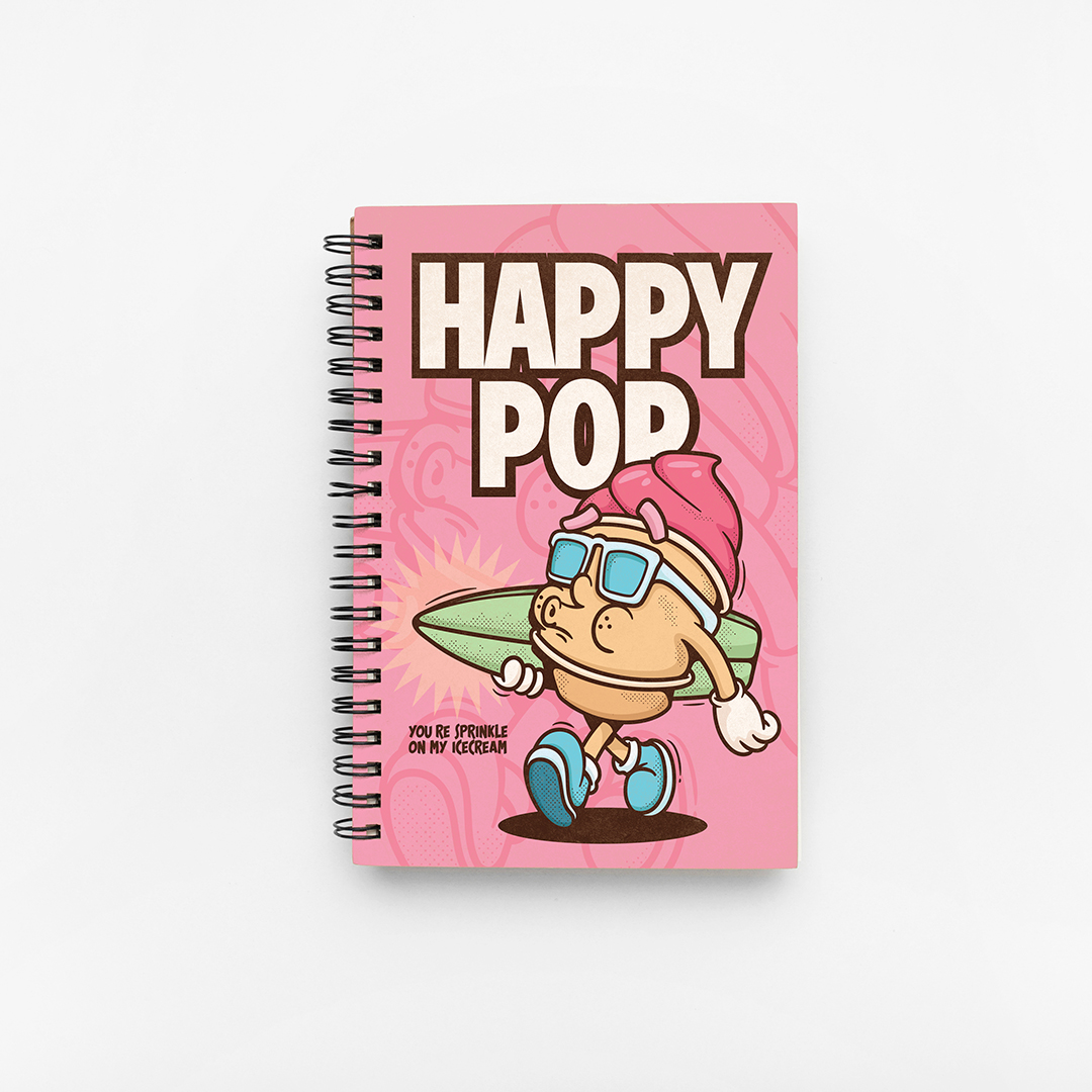 HappyPOP Icecream A5 Sketchbook
